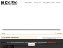 Tablet Screenshot of kolping-hollage.de